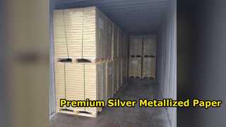 Premium Silver Vacuum Metallized Paper for High End Labels